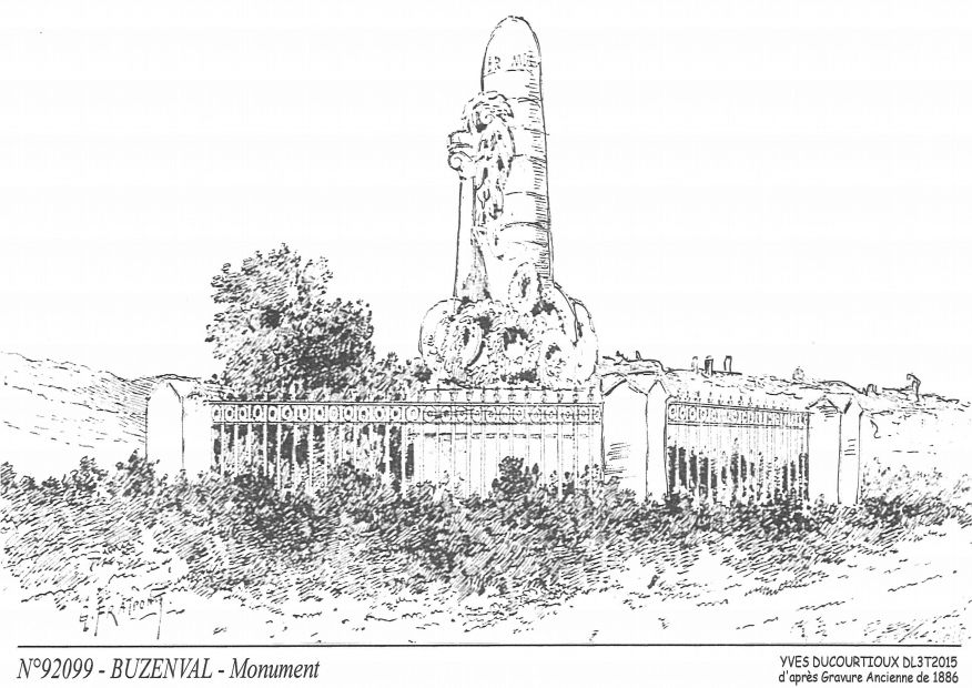 N 92099 - RUEIL MALMAISON - monument buzenval
